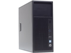 HP Z240 Tower, Intel Xeon PE3-1245, 16 GB DDR4, 256 GB SSD, Ansicht von Vorne mit 2x USB3 und 2x USB2, A-Ware