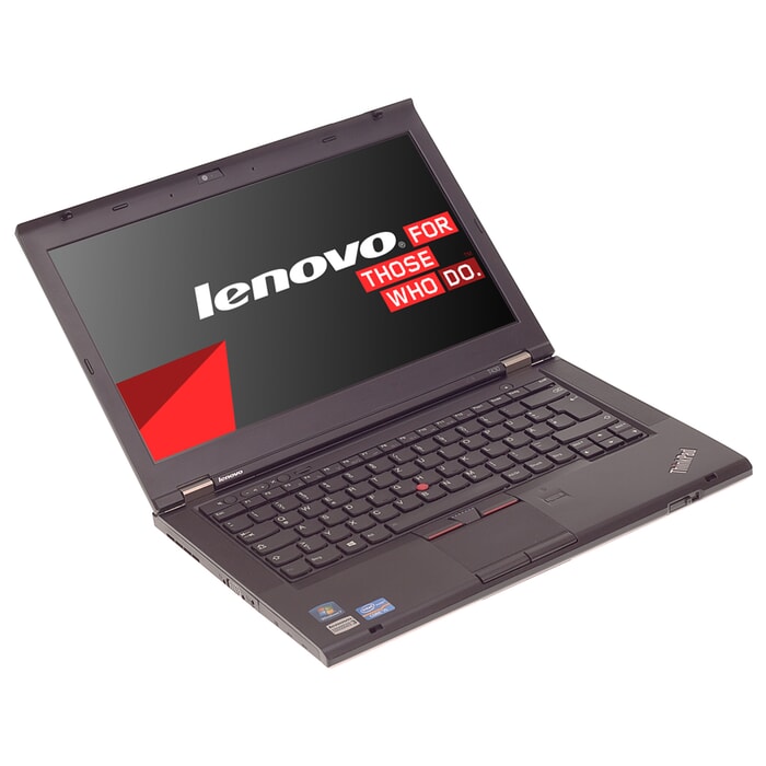 Lenovo ThinkPad T430, 14 Zoll, Auflösung: 1600x900 (HD+), i5-3210M, 4 GB DDR3, 320 GB HDD, Schwarz, A-Ware, Ansicht von Vorne links Lenovo ThinkPad T430, 14 Zoll, Auflösung: 1600x900 (HD+), i5-3210M, 4 GB DDR3, 320 GB HDD, Schwarz, A-Ware, Ansicht von Vorne links