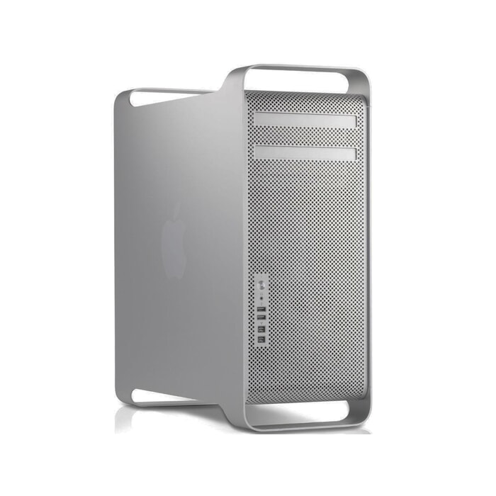 Apple Mac Pro 5.1 A1289 (Mid 2010) Workstation, 2x Intel Xeon 4-Core "Gulftown" E5620, 9 GB DDR3 SDRAM, 1 TB SATA, Ansicht von Vorne, B-Ware Apple Mac Pro 5.1 A1289 (Mid 2010) Workstation, 2x Intel Xeon 4-Core "Gulftown" E5620, 9 GB DDR3 SDRAM, 1 TB SATA, Ansicht von Vorne, B-Ware