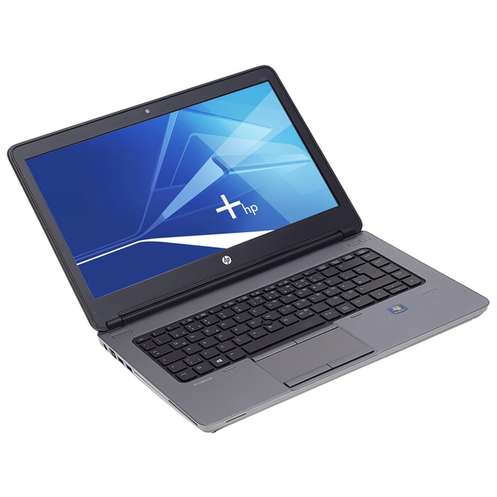 HP ProBook 645 G1, 35,6cm (14“) LED Display 1600×900 (HD+), A6-5350M, 4 GB DDR3, 500 GB HDD, Schwarz, A-Ware, Ansicht von Vorne HP ProBook 645 G1, 35,6cm (14“) LED Display 1600×900 (HD+), A6-5350M, 4 GB DDR3, 500 GB HDD, Schwarz, A-Ware, Ansicht von Vorne