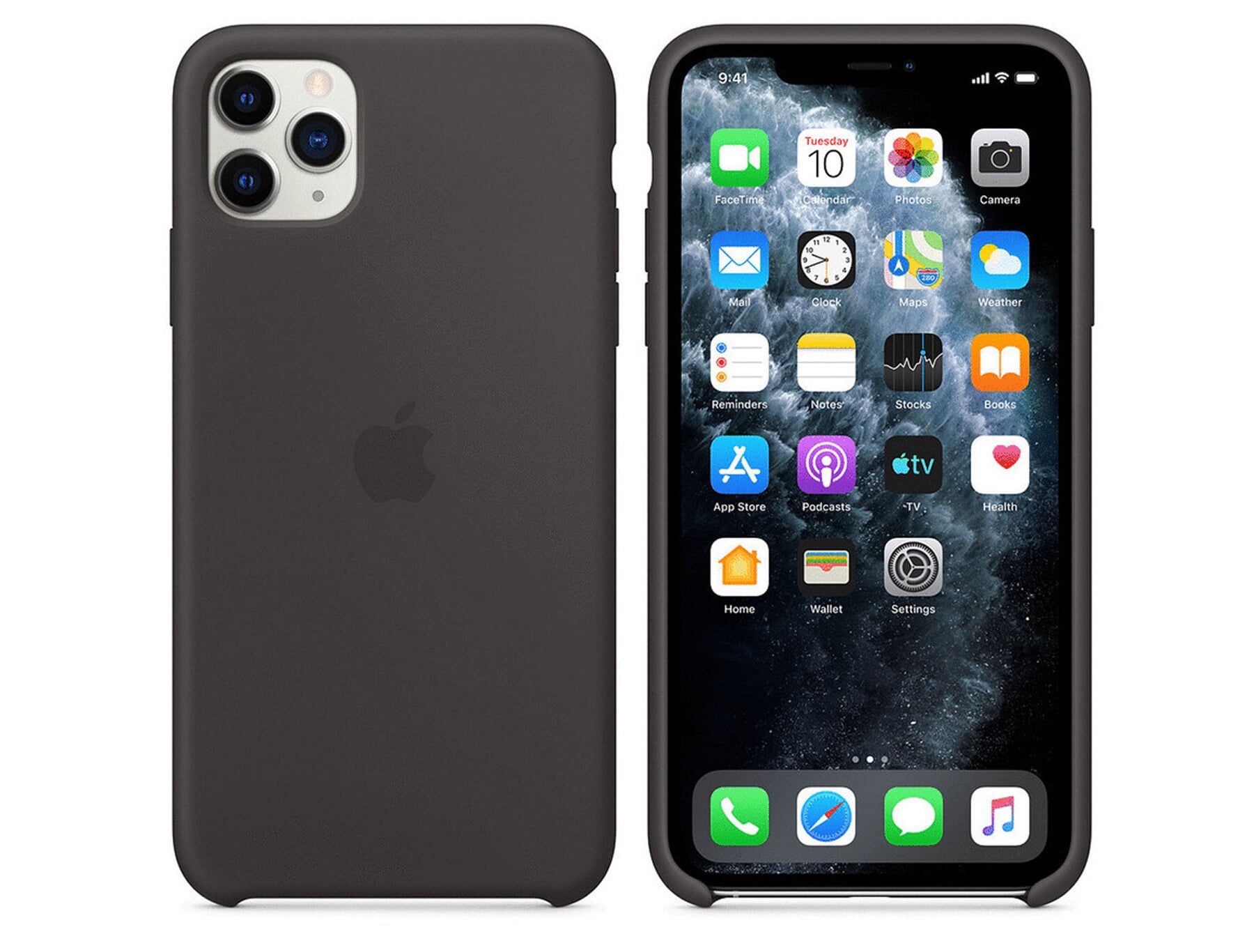 Apple iPhone 11 Pro Max Silikon Case - Black | notebookgalerie