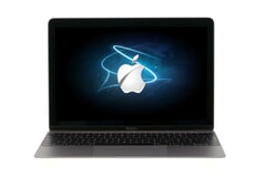 Apple MacBook Pro 10.1 Retina A1398, i7-3820QM 2.7GHz, 15,4" Retina Display 2.880 x 1.800, 16GB DDR3L, 512GB SSD, Grau, B-Ware, Ansicht von Vorne