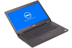 Dell Latitude E5470 Notebook Ansicht links USB 3 Port und sichtbare Lüftung 14 Zoll Bildschirm 