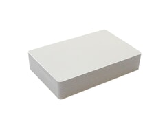 10x MAXICARD Blanko Plastikkarten weiß, unbedruckt - 10010501