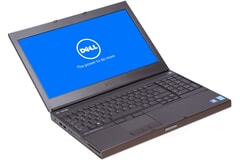 Dell Precision M4800, 15-Zoll-Display (1920x1080), i7-4710MQ, 8GB RAM, 1TB HDD, Schwarz, B-Ware, Ansicht von vorne