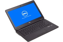 Dell Latitude E7250, 12-Zoll-Bildschirm (1366x768), i5-5300U, 8GB RAM, 128GB SSD, schwarz, A-Ware, Ansicht von vorne 