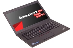 Lenovo ThinkPad X250, 12.Zoll-Display (1366x768), i5-5300U, 8GB RAM, 128GB SSD, Schwarz, A-Ware, Ansicht von vorne 