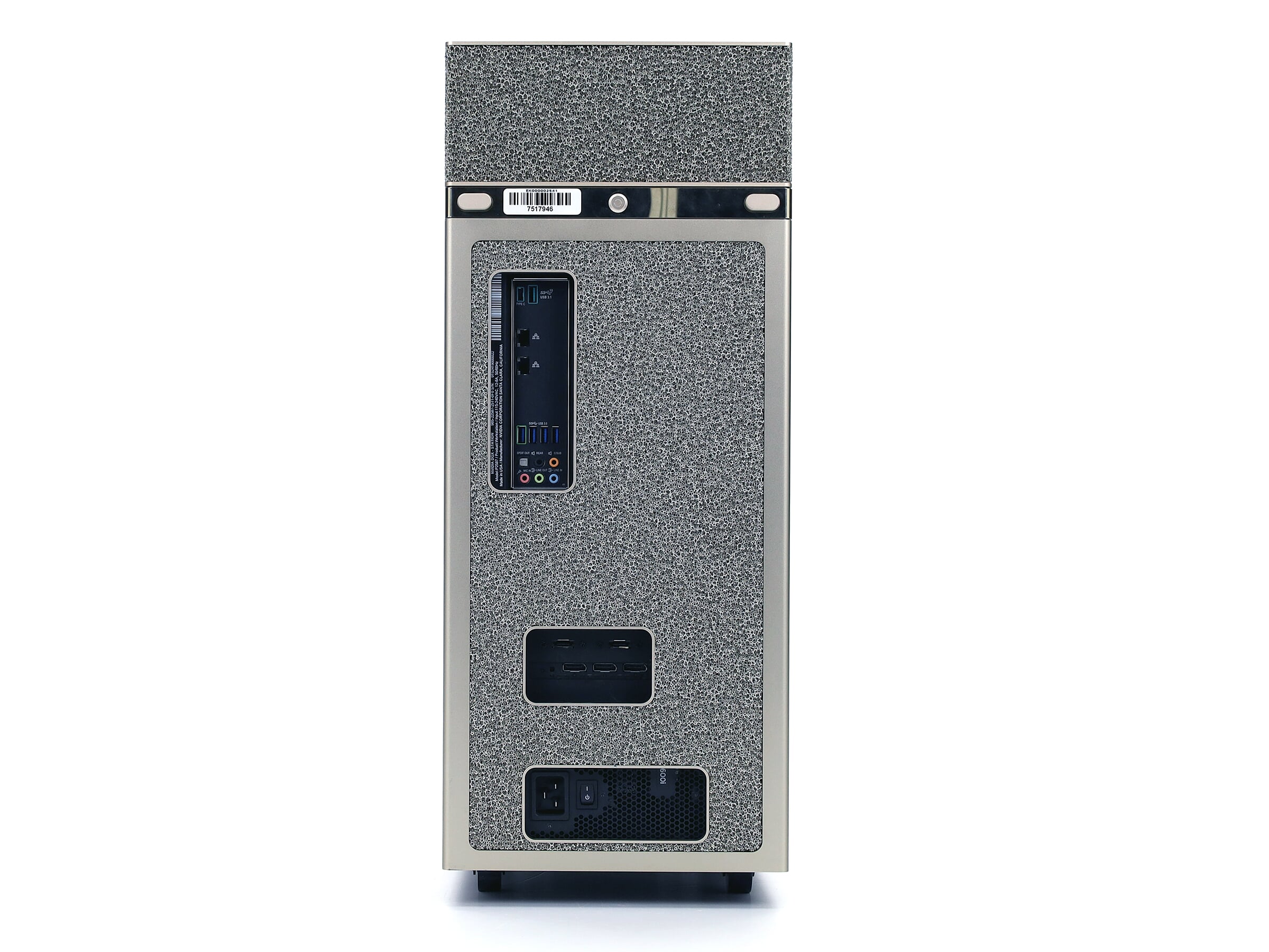DGX Station V100 背面外觀