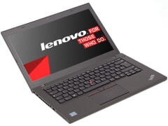 Lenovo ThinkPad T460, 14-Zoll-Display (1920x1080), i5-6300U 8GB RAM, 256GB SSD, schwarz, B-Ware, Ansicht von vorne