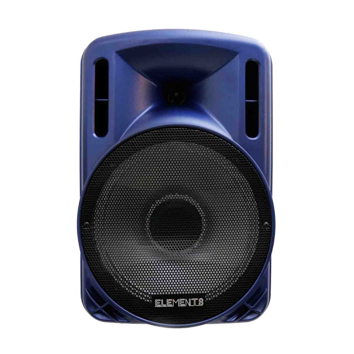Elements Karaoke Lautsprecher EK121 blau 100W 2x Mikrofone Bluetooth Radio USB 