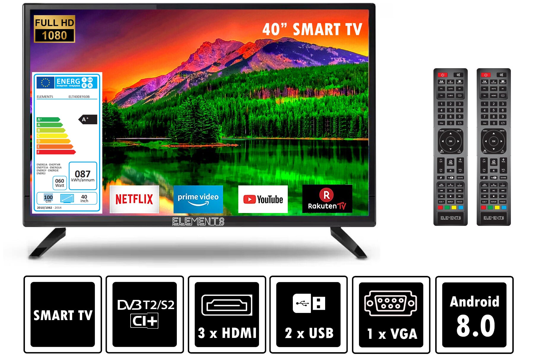 Elements Elt40de910b 40 Smart Tv Fernsehgerat Eshare server program kurulum tanitimi. elements 40