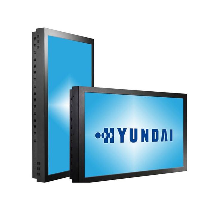 Produktname: Hyundai D465MLI Indoor Public Display; Display-Typ: LCD TFT Public Display, LCD TFT | PVA, 43 Zoll;Auflösung: 1920 x 1080; Ansicht: von linker Seite; Produktname: Hyundai D465MLI Indoor Public Display; Display-Typ: LCD TFT Public Display, LCD TFT | PVA, 43 Zoll;Auflösung: 1920 x 1080; Ansicht: von linker Seite;