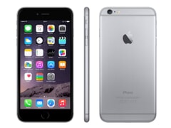 Apple iPhone 6, 4.7 Zoll, 1334x750, Retina, 16 GB, 8.0 MP, iOS 8, Fingerabdrucksensor im Home-Button, Spacegrau, A-Ware, Ansicht von Vorne, Seite und hinten