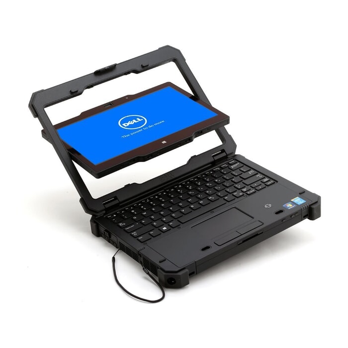 Dell Latitude 7204 Rugged Extreme 12, Outdoor Tablet-PC Touch-Display, 11,6" HD 1.366 x 768, resistiv, Core i7-4650U, 16 GB, 256 GB SSD, Schwarz, Renew, Ansicht von Vorne Dell Latitude 7204 Rugged Extreme 12, Outdoor Tablet-PC Touch-Display, 11,6" HD 1.366 x 768, resistiv, Core i7-4650U, 16 GB, 256 GB SSD, Schwarz, Renew, Ansicht von Vorne