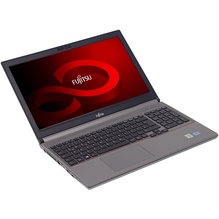 Fujitsu Lifebook E754, i5-4300M 2,6GHz, 8GB, 128GB SSD, 15,6 Zoll LED- 1.366 x 768, Grau, B-Ware, Ansicht von Vorne Fujitsu Lifebook E754, i5-4300M 2,6GHz, 8GB, 128GB SSD, 15,6 Zoll LED- 1.366 x 768, Grau, B-Ware, Ansicht von Vorne