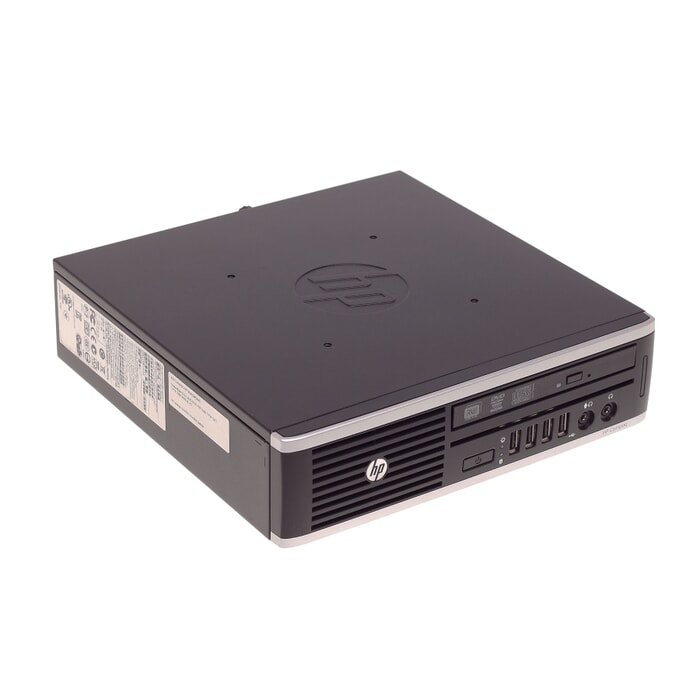HP Compaq Elite 8300 USDT PC, Core i5 3470S, 4 GB RAM, 128GB SSD, B-Ware, Ansicht von vorne HP Compaq Elite 8300 USDT PC, Core i5 3470S, 4 GB RAM, 128GB SSD, B-Ware, Ansicht von vorne