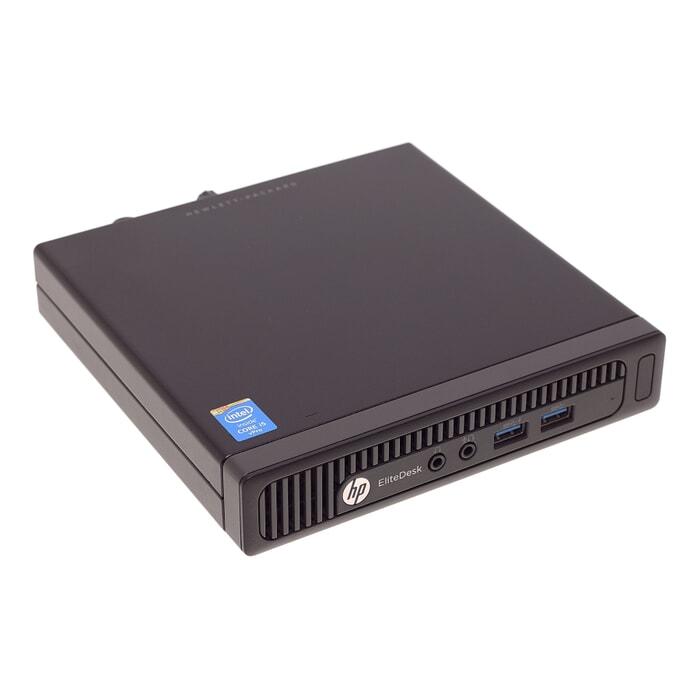 HP EliteDesk 800 G1 USFF PC, Core i5 4570T, 8GB RAM, 256GB SSD, A-Ware, Ansicht von vorne HP EliteDesk 800 G1 USFF PC, Core i5 4570T, 8GB RAM, 256GB SSD, A-Ware, Ansicht von vorne