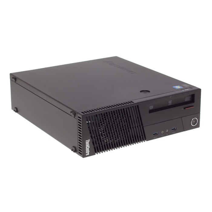Lenovo ThinkCentre M93P Desktop-PC, Core i5 4570, 4GB RAM, 500GB HDD, A-Ware, Ansicht von vorne Lenovo ThinkCentre M93P Desktop-PC, Core i5 4570, 4GB RAM, 500GB HDD, A-Ware, Ansicht von vorne