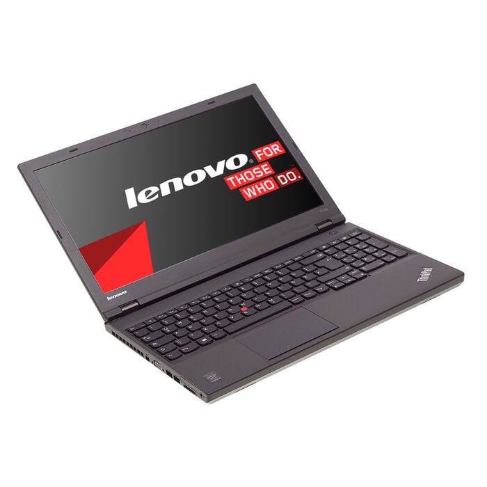 Lenovo ThinkPad T540p, 15-Zoll-Bildschirm (1920x1080), i5-4300M, 4GB RAM, 500GB HDD, schwarz, B-Ware, Ansicht von vorne Lenovo ThinkPad T540p, 15-Zoll-Bildschirm (1920x1080), i5-4300M, 4GB RAM, 500GB HDD, schwarz, B-Ware, Ansicht von vorne