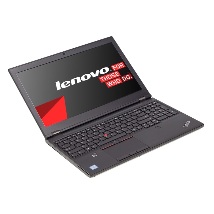Lenovo ThinkPad P51, 15-Zoll-Bildschirm (1920x1080), i7-7820HQ, 8GB RAM, 512GB SSD, schwarz, Generalüberholt, Ansicht von vorne Lenovo ThinkPad P51, 15-Zoll-Bildschirm (1920x1080), i7-7820HQ, 8GB RAM, 512GB SSD, schwarz, Generalüberholt, Ansicht von vorne
