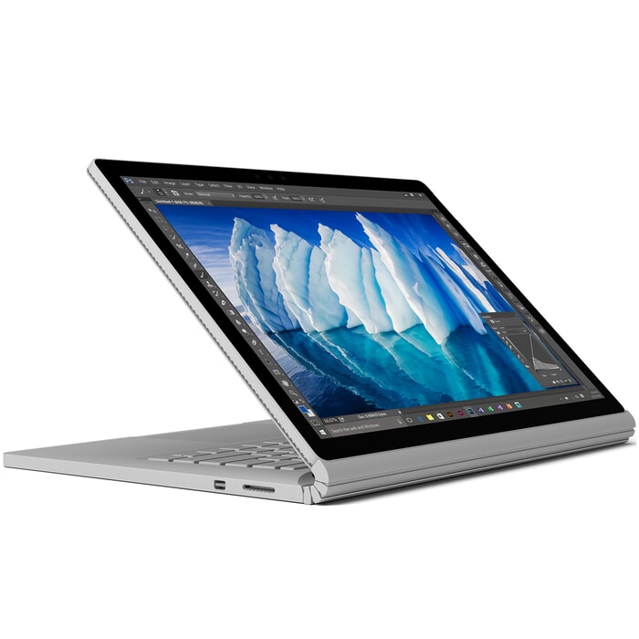 Microsoft Surface Book, 13,5" Multi-Touch, IPS 3.000 x 2.000, i5-6300U 2.4GHz, 8GB, 256GB, Grau, A-Ware, Frontansicht, anpassbar Microsoft Surface Book, 13,5" Multi-Touch, IPS 3.000 x 2.000, i5-6300U 2.4GHz, 8GB, 256GB, Grau, A-Ware, Frontansicht, anpassbar