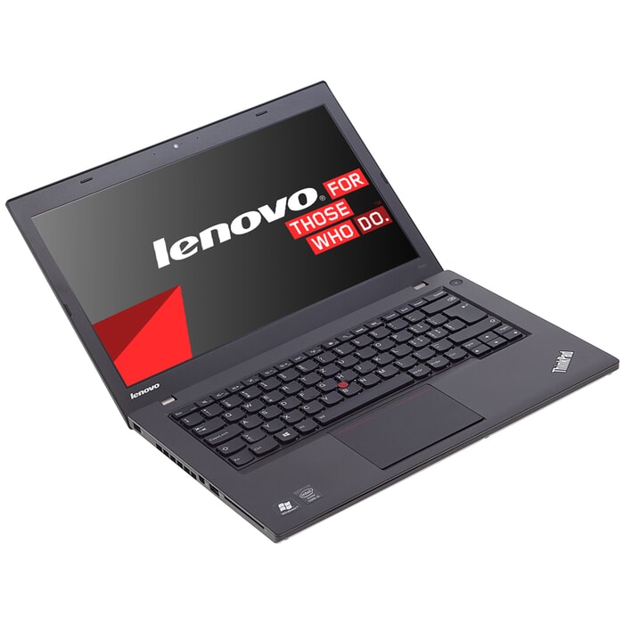 Lenovo ThinkPad T440, i5-4300U (3M Cache, 1.90 GHz), 14" LED 1366×768 (FWXGA), 4GB DDR3, 500GB, Schwarz, A-Ware, Ansicht von Vorne Lenovo ThinkPad T440, i5-4300U (3M Cache, 1.90 GHz), 14" LED 1366×768 (FWXGA), 4GB DDR3, 500GB, Schwarz, A-Ware, Ansicht von Vorne