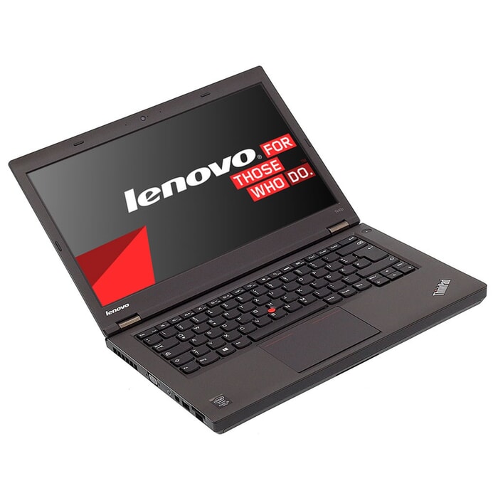 Lenovo ThinkPad T440p, i5-4300M, 14,0" LED 1366×768 (FWXGA), 4 GB RAM, 500 GB HDD, Schwarz, A-Ware, Ansicht von Vorne Lenovo ThinkPad T440p, i5-4300M, 14,0" LED 1366×768 (FWXGA), 4 GB RAM, 500 GB HDD, Schwarz, A-Ware, Ansicht von Vorne