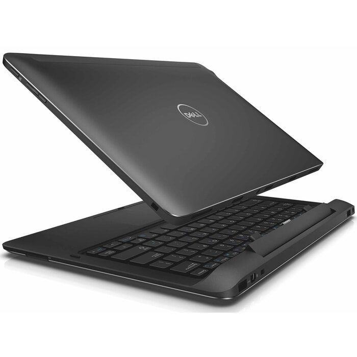 Dell Venue 11 Pro, IPS 10,8 Zoll Full HD 1.920 x 1.080 Multitouch, 8GB, 256GB SSD, Schwarz, A-Ware, Ansicht von hinten, mit abtrennbarer Tastatur Dell Venue 11 Pro, IPS 10,8 Zoll Full HD 1.920 x 1.080 Multitouch, 8GB, 256GB SSD, Schwarz, A-Ware, Ansicht von hinten, mit abtrennbarer Tastatur