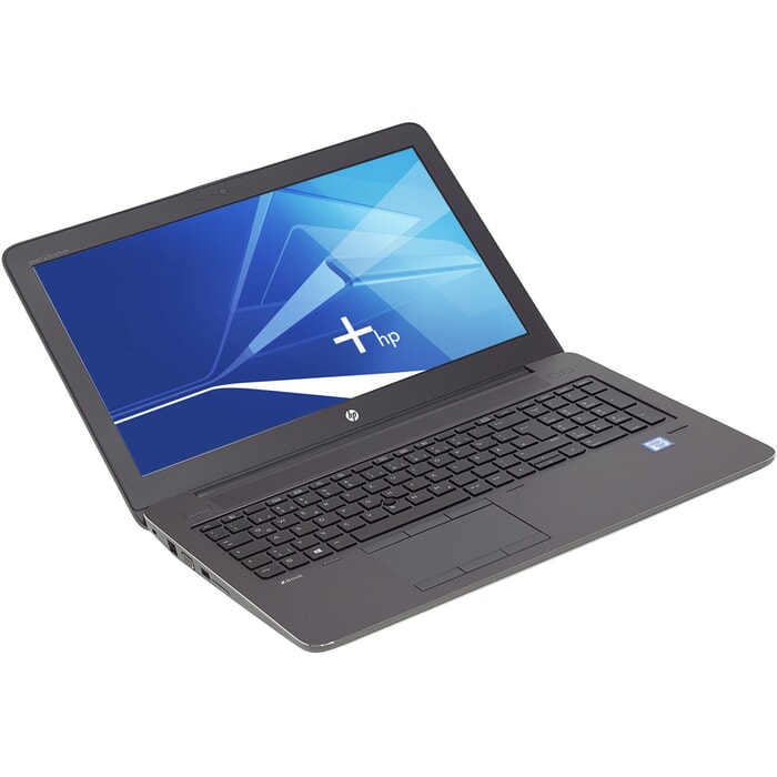 HP ZBook 15 G3, 15-Zoll-Display (1920x1080), i7-6820HQ,8GB RAM, 256GB SSD, schwarz, Generalüberholt, Ansicht von vorne HP ZBook 15 G3, 15-Zoll-Display (1920x1080), i7-6820HQ,8GB RAM, 256GB SSD, schwarz, Generalüberholt, Ansicht von vorne